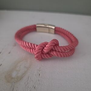Elegant Pink Knot Bracelet